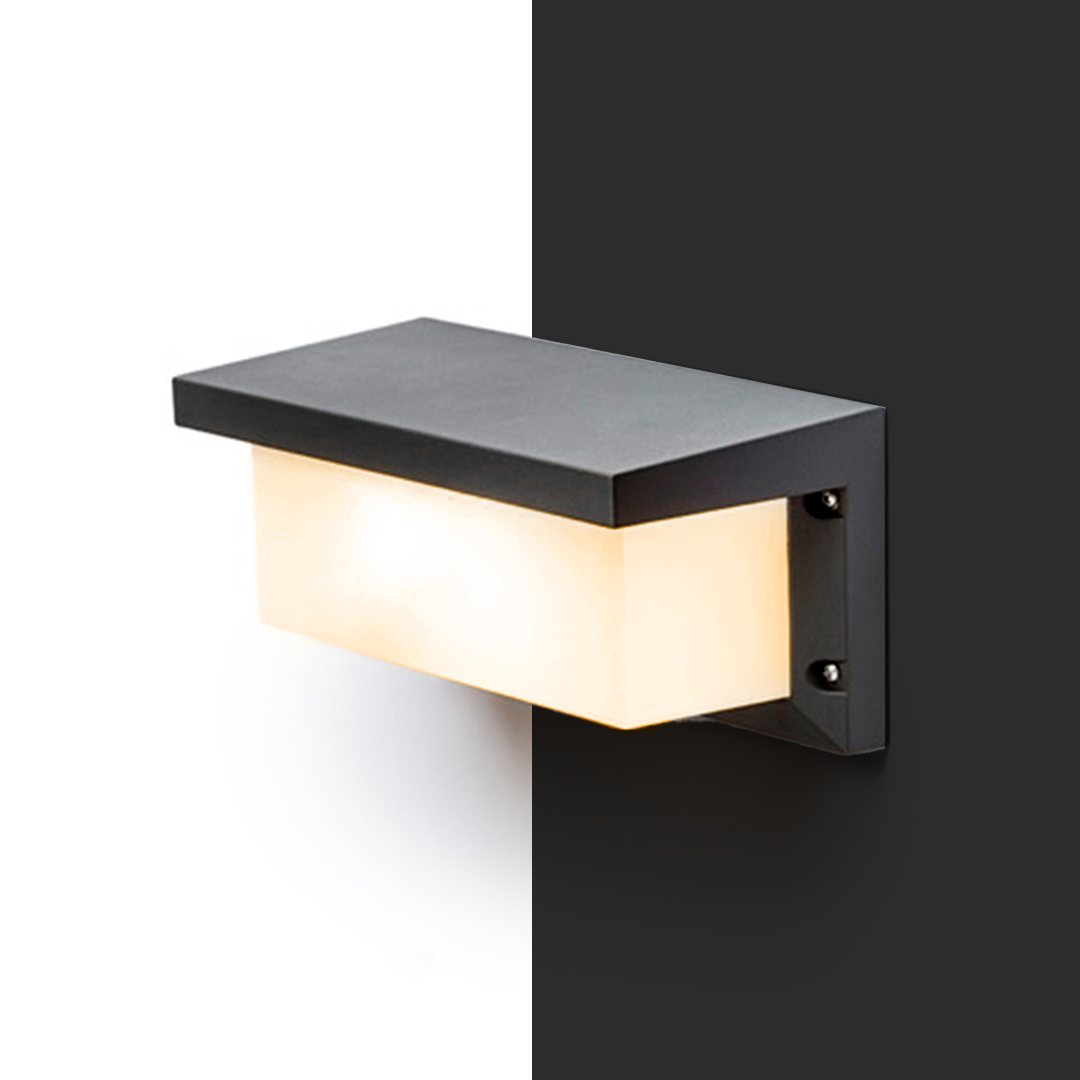 RENDL HIDE RC nástenná antracitová 230V LED E27 15W IP54