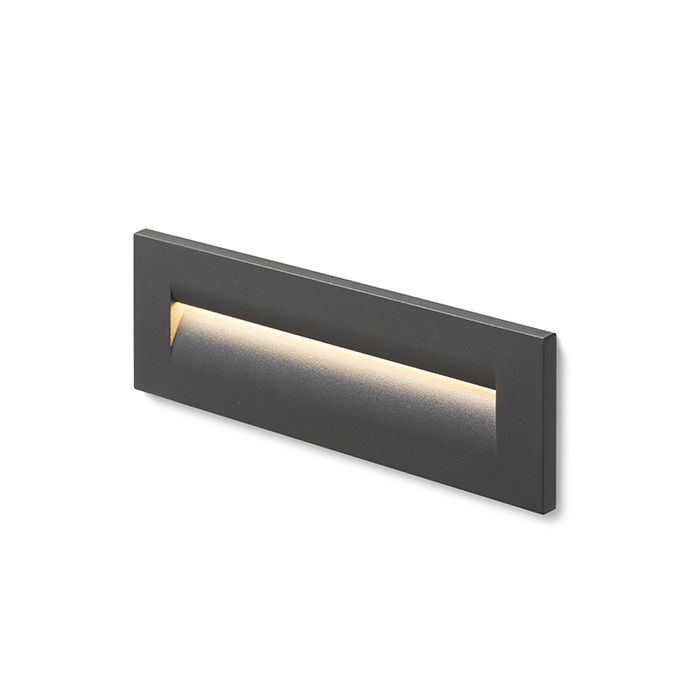 RENDL R12628 RASQ LED vonkajšie svietidlo, zápustné do steny IP65 antracitová