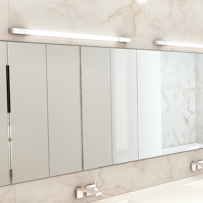 RENDL AMENITY 90 nástenná chróm 230V LED 11W IP44 3000K