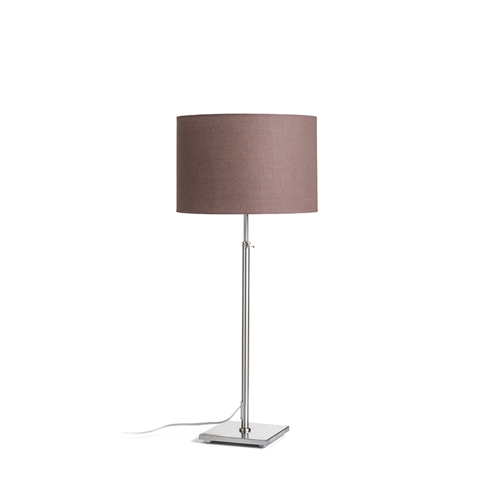 RENDL R12665 EDIKA stolná lampa, dekoratívne hnedá matný nikel
