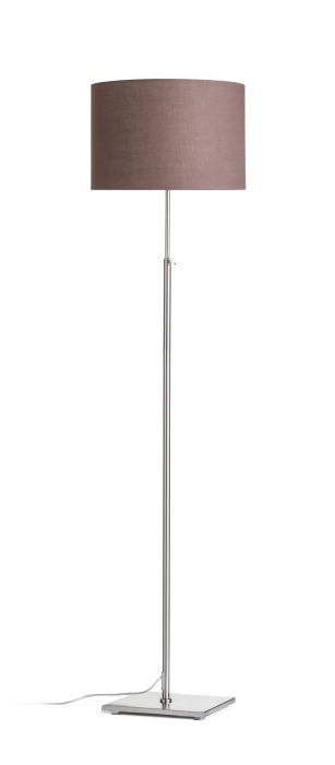 RENDL R12666 EDIKA stojanová lampa, dekoratívne hnedá matný nikel