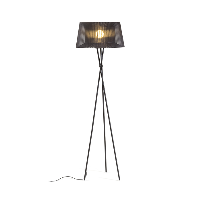 RENDL R12674 BOULOGNE stojanová lampa, dekoratívne čierna