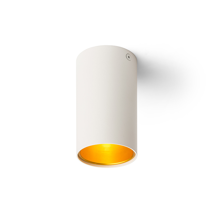 RENDL TUBA stropná matná biela/zlatá 230V LED GU10 7W