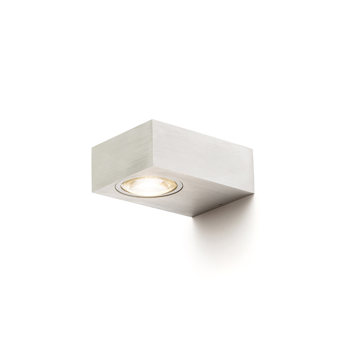 RENDL KORSO I nástenná česaný hliník 230V LED 5W 120° IP54 3000K