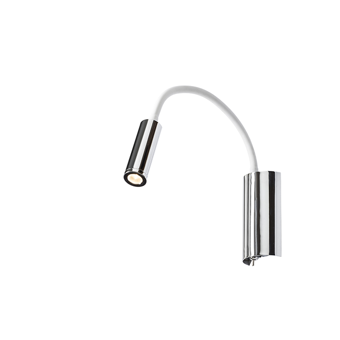 RENDL R12896 SHOW LED bodové svetlo, husí krk biela chróm
