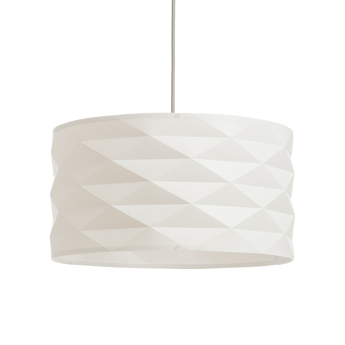 RENDL EZRA 40 závesná biele PVC/sivá 230V LED E27 15W