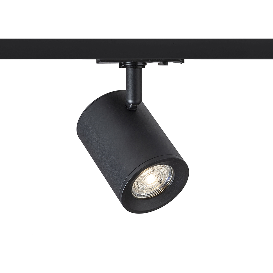 RENDL CADENZA na jednookr. lištu čierna 230V LED GU10 10W