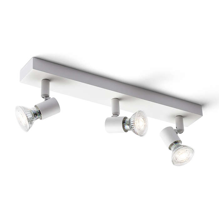 RENDL TRICA III nástenná biela 230V GU10 3x25W