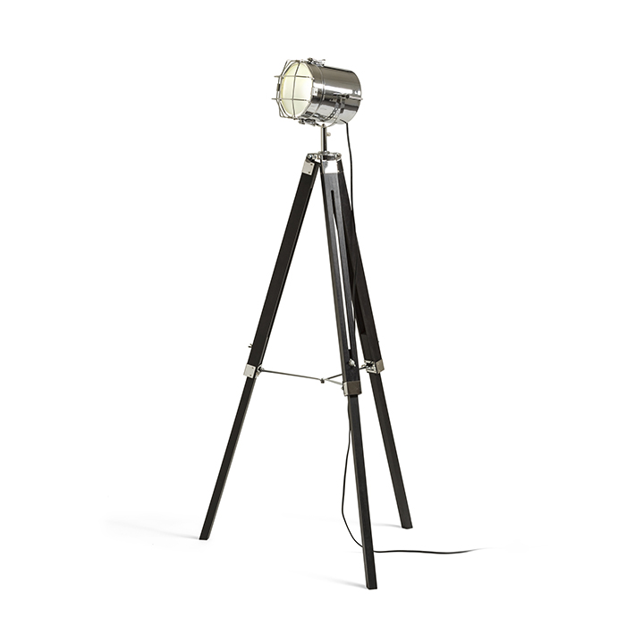 RENDL R13394 NAUTIC stojanová lampa, dekoratívne čierna chróm