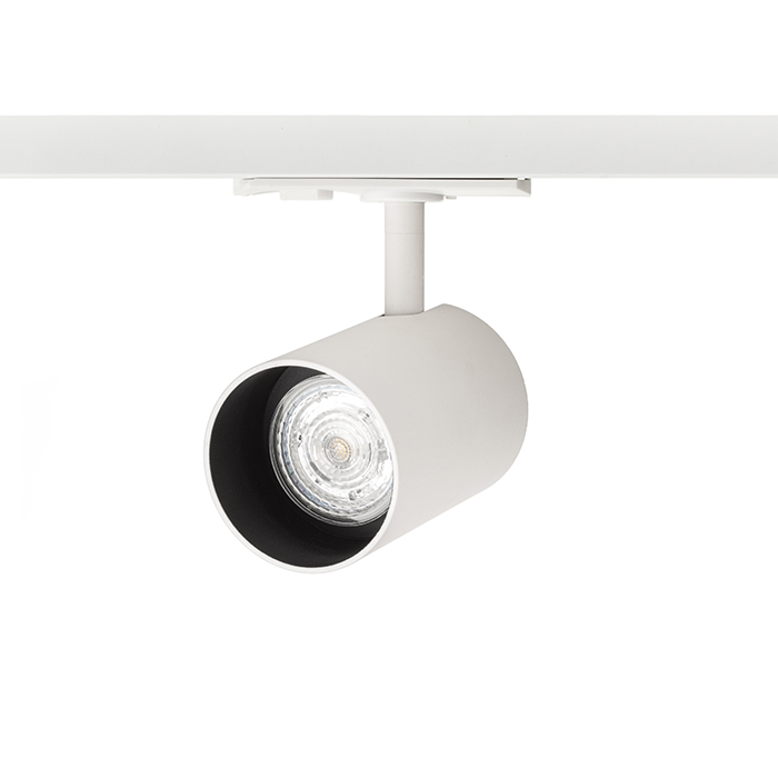 RENDL CONNOR na jednookr. lištu biela/čierna 230V LED GU10 10W