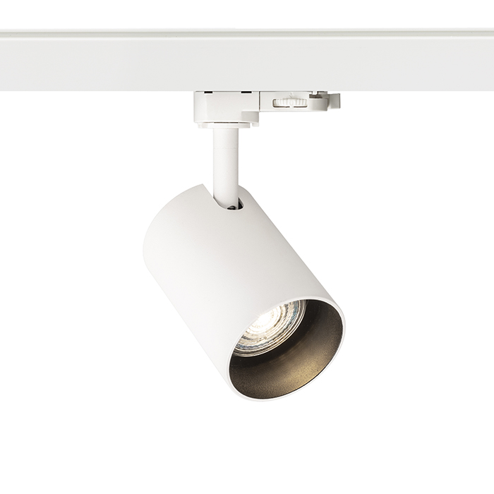 RENDL CONNOR na trojokruh. lištu biela/čierna 230V LED GU10 10W