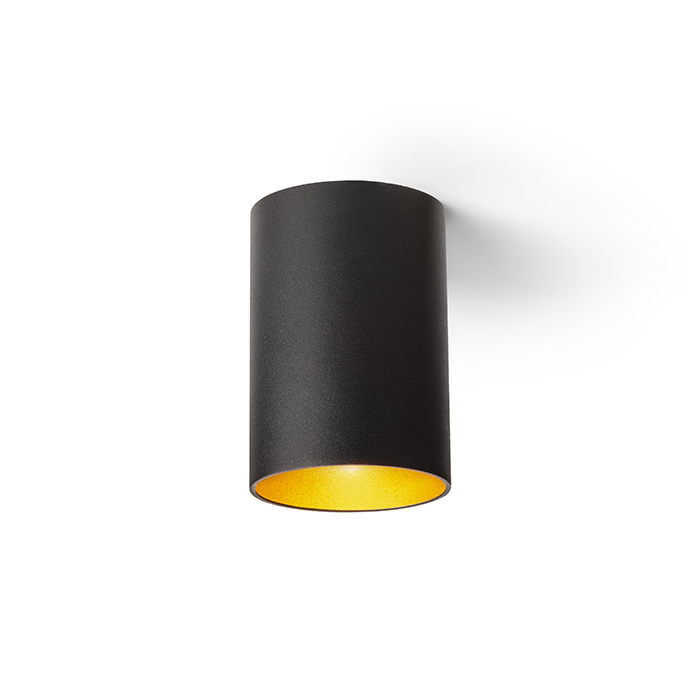 RENDL CONNOR stropná čierna/zlatá 230V LED GU10 10W