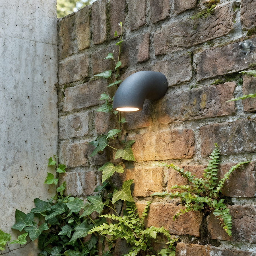 RENDL PIPER nástenná antracitová 230V LED 6W IP54 3000K