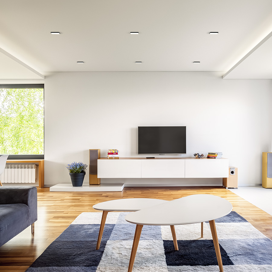 RENDL BJORK SQ 9 zápustná čierna 230V LED 6W 3000K