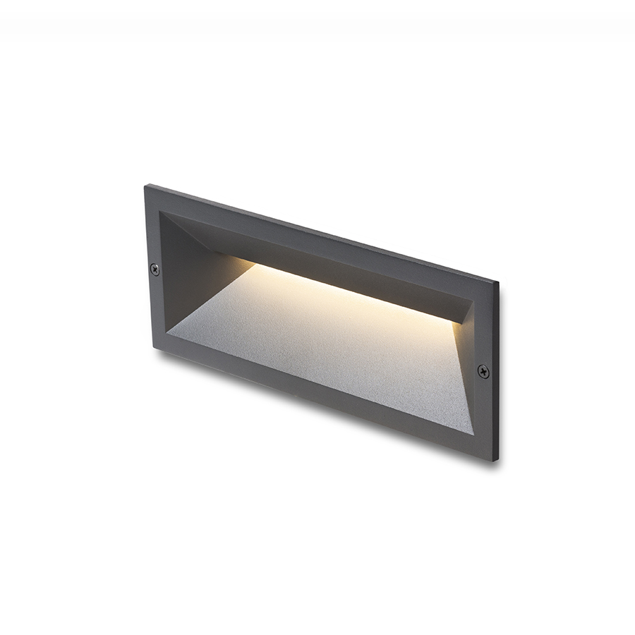 RENDL RAGG zápustná čierna 230V LED 12W IP65 3000K