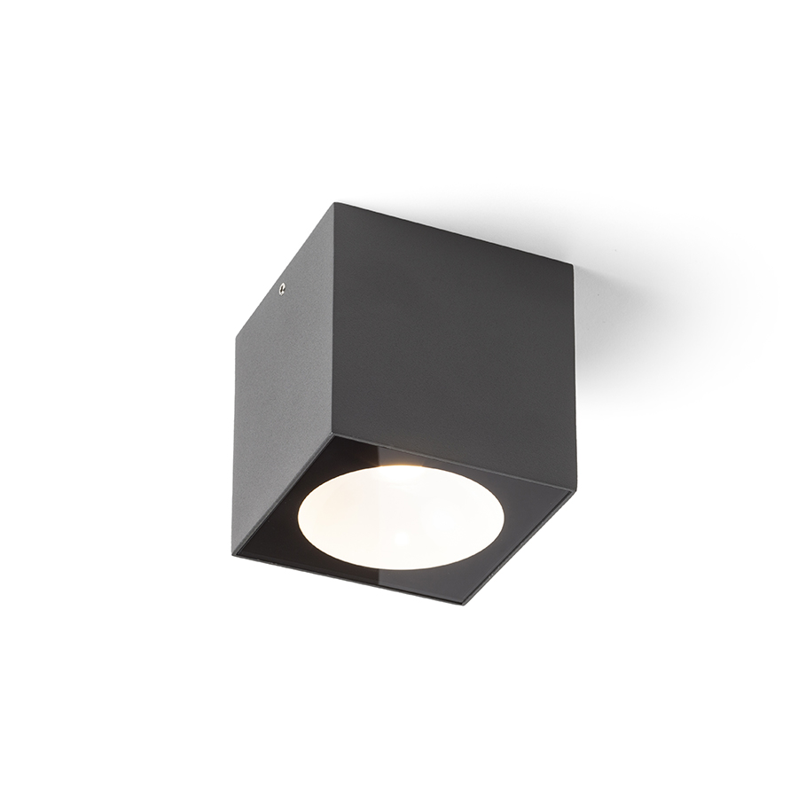 RENDL R13625 SENZA LED vonkajšie svietidlo, stropné IP65 antracitová číre sklo
