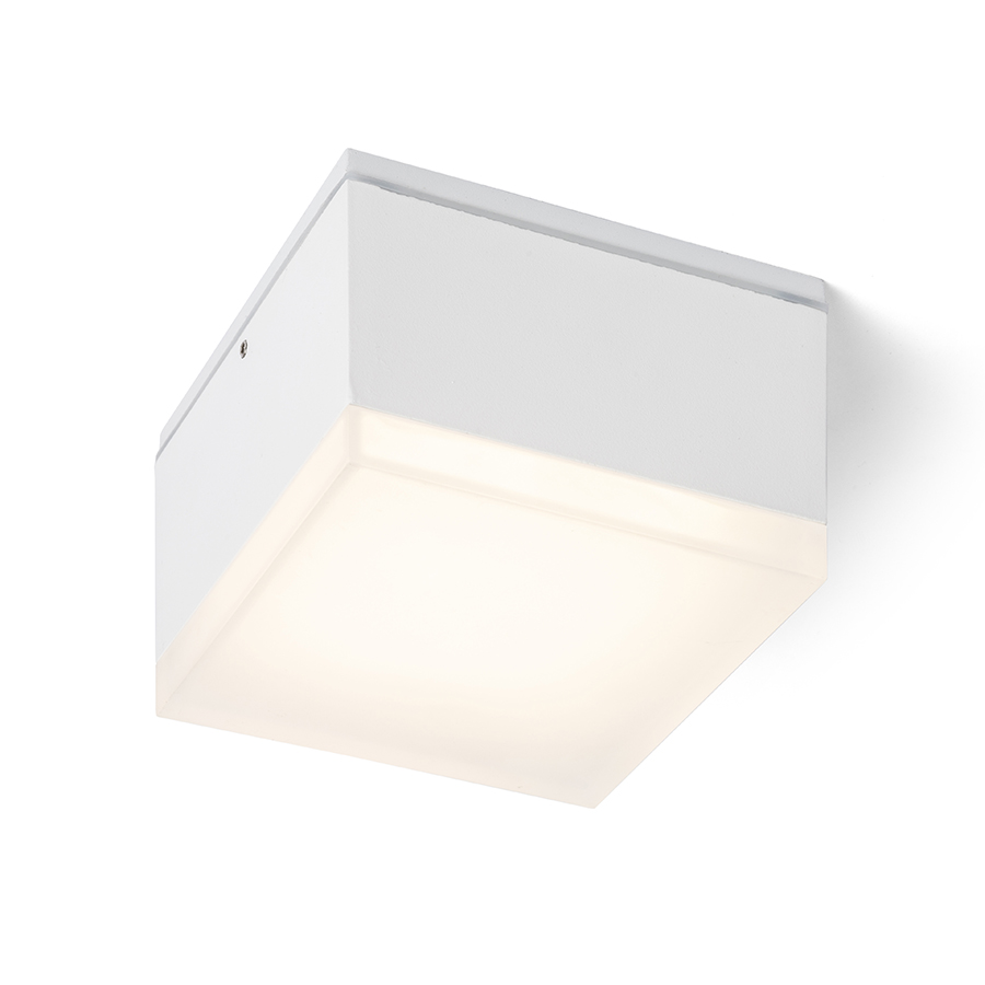 RENDL R13628 ORIN LED vonkajšie svietidlo, stropné IP54 biela satinovaný akrylát