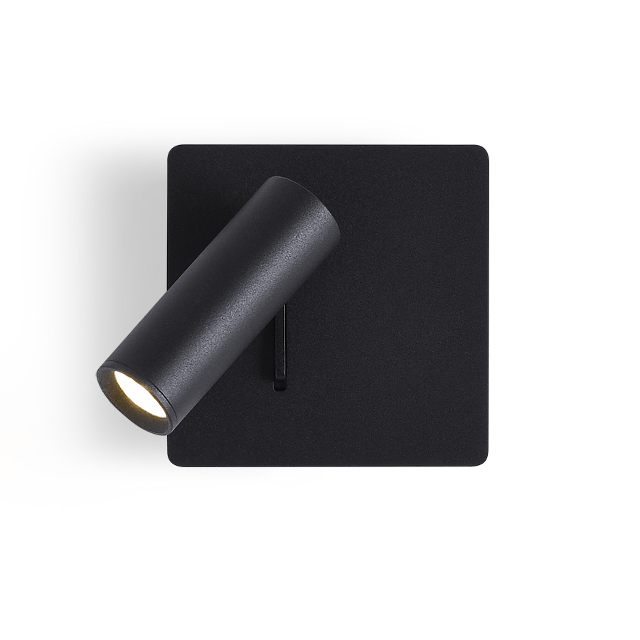 RENDL MIG nástenná čierna 230V LED 3W 30° 3000K