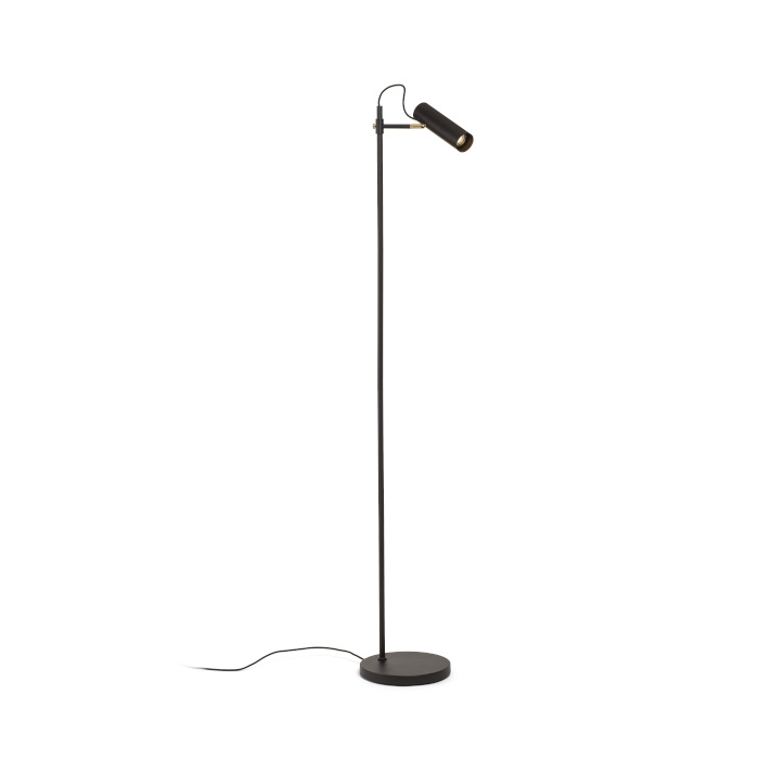 RENDL R13660 VARIA stojanová lampa, na čítanie čierna mosadz