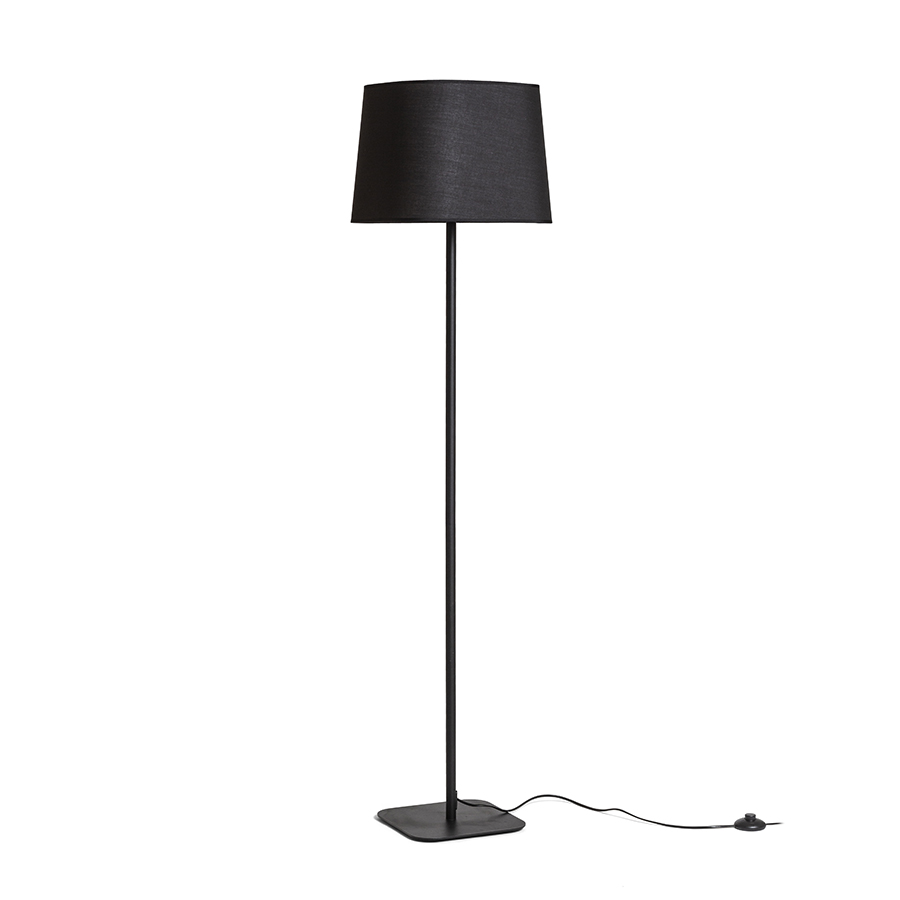 RENDL R13666 PERTH stojanová lampa, na čítanie čierna/čierna