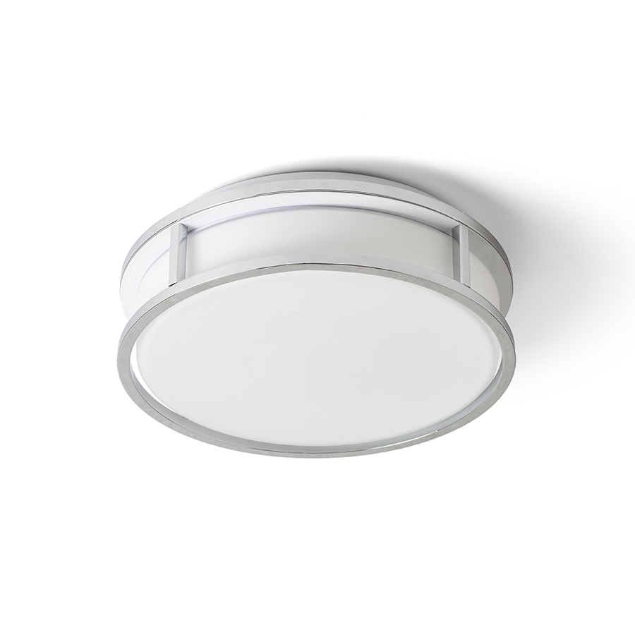 RENDL GRANDE LED 25 stropná opálové sklo/chróm 230V LED 12W IP44 3000K