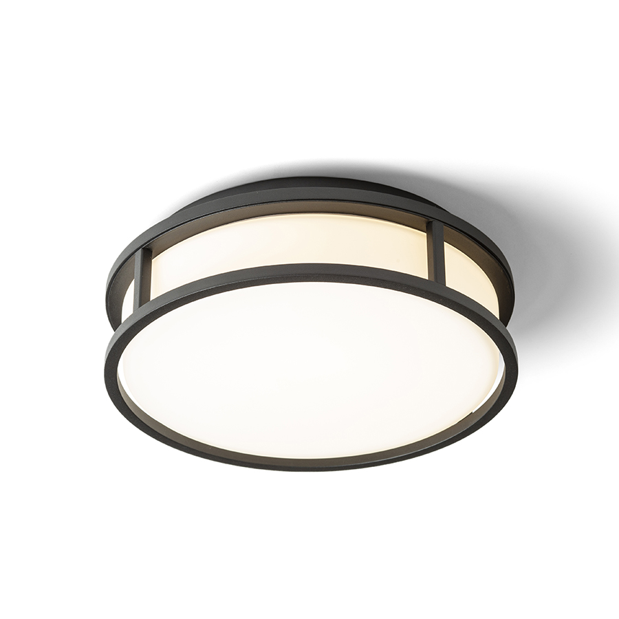 RENDL R13677 GRANDE LED prisadené svietidlo, kúpeľňové IP44 opálové sklo/čierna