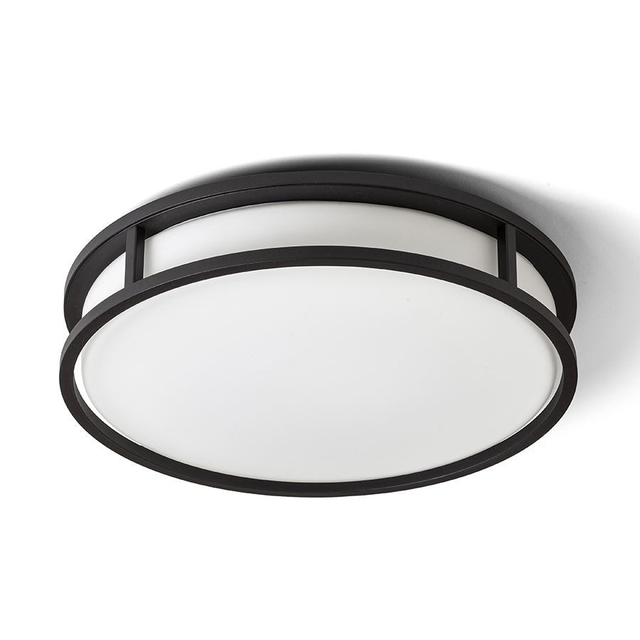 RENDL R13679 GRANDE LED prisadené svietidlo, kúpeľňové IP44 opálové sklo/čierna