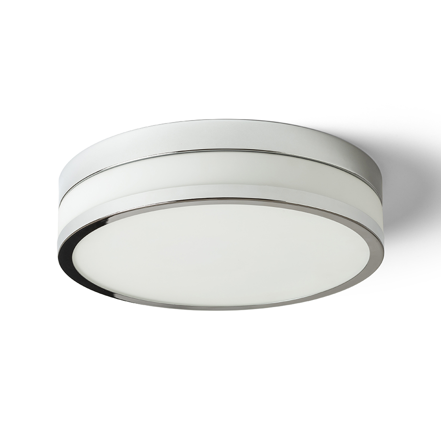 RENDL R13681 CIRA LED prisadené svietidlo, kúpeľňové IP44 opálové sklo/chróm