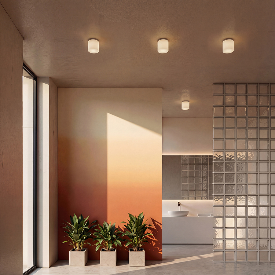 RENDL ARANA R 17 stropná opálové sklo/chróm 230V LED E27 11W IP44