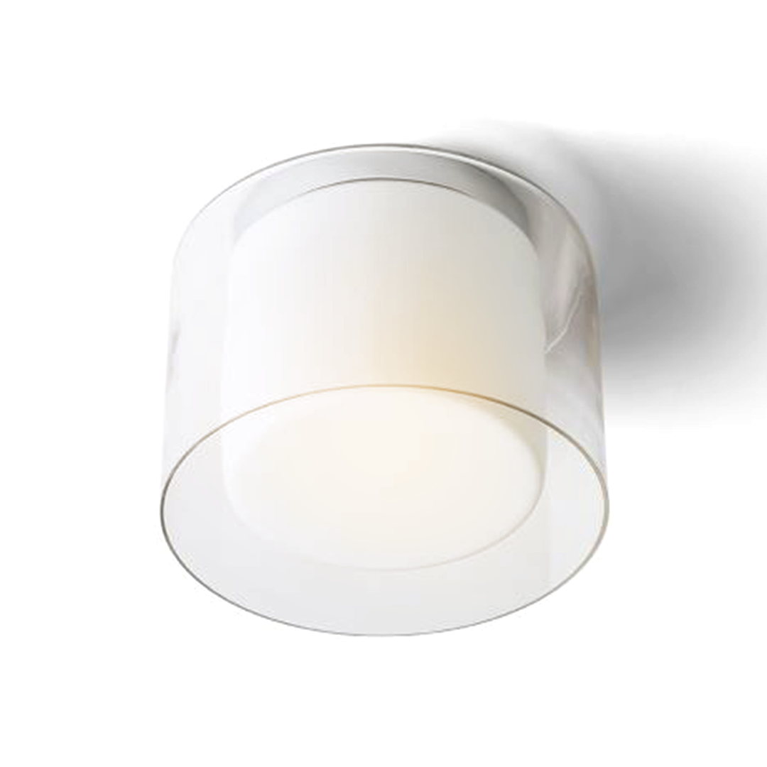 RENDL VENICE 23 stropní čiré sklo/opálové sklo/chrom 230V LED E27 11W IP44