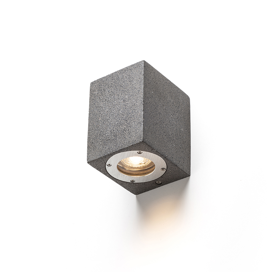 RENDL KANE I nástenná betón/dekor tmavý granit 230V LED GU10 5W IP65