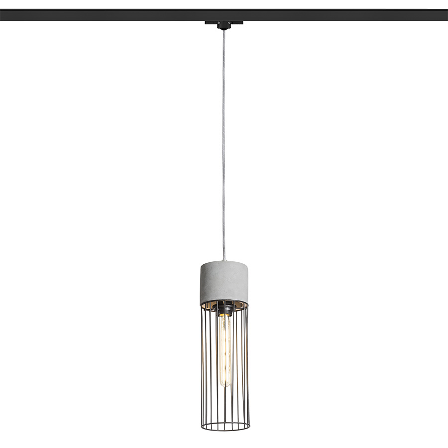 RENDL R13816 BURTON Trojokruhový systém, 3F závesné betón/čierna