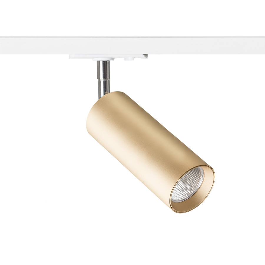 RENDL MAVRO na jednookr. lištu zlatá 230V LED 12W 38° 3000K