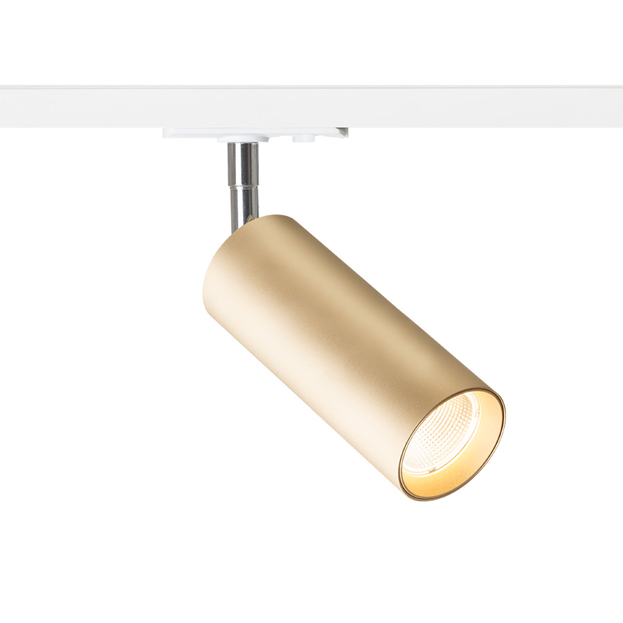 RENDL MAVRO DIMM na jednookr. lištu zlatá 230V LED 12W 38° 3000K