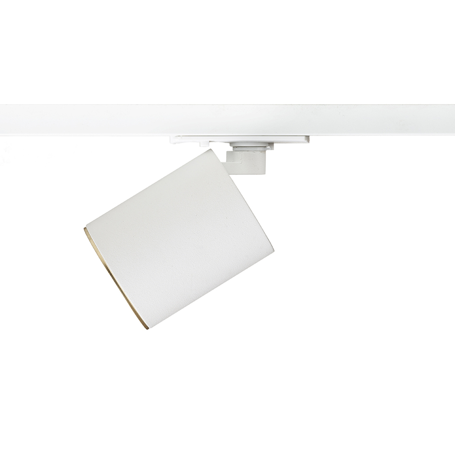 RENDL DARIO na jednookr. lištu biela česaná mosadz 230V LED GU10 9W