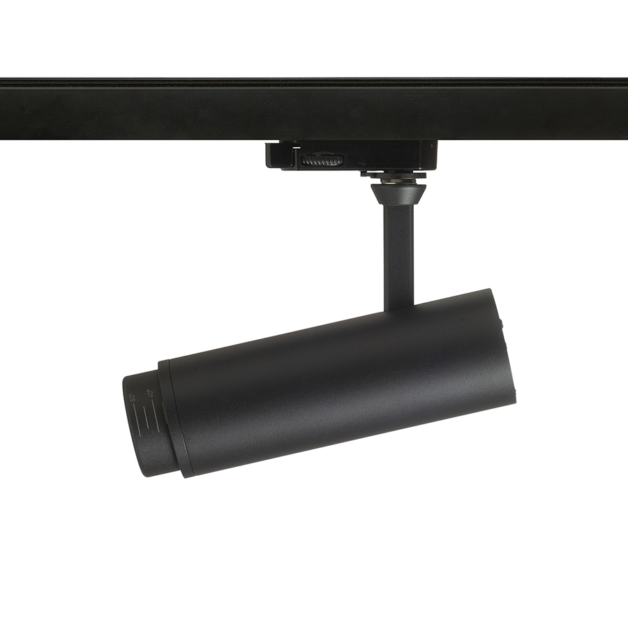 RENDL FOCUS 12 DIMM na trojokruh. lištu čierna 230V LED 12W 10 60° 3000K 4000K 5000K