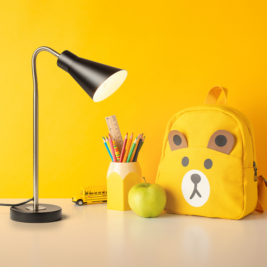 RENDL ANIKA STOLNÁ matná čierna matný nikel 230V LED E27 15W