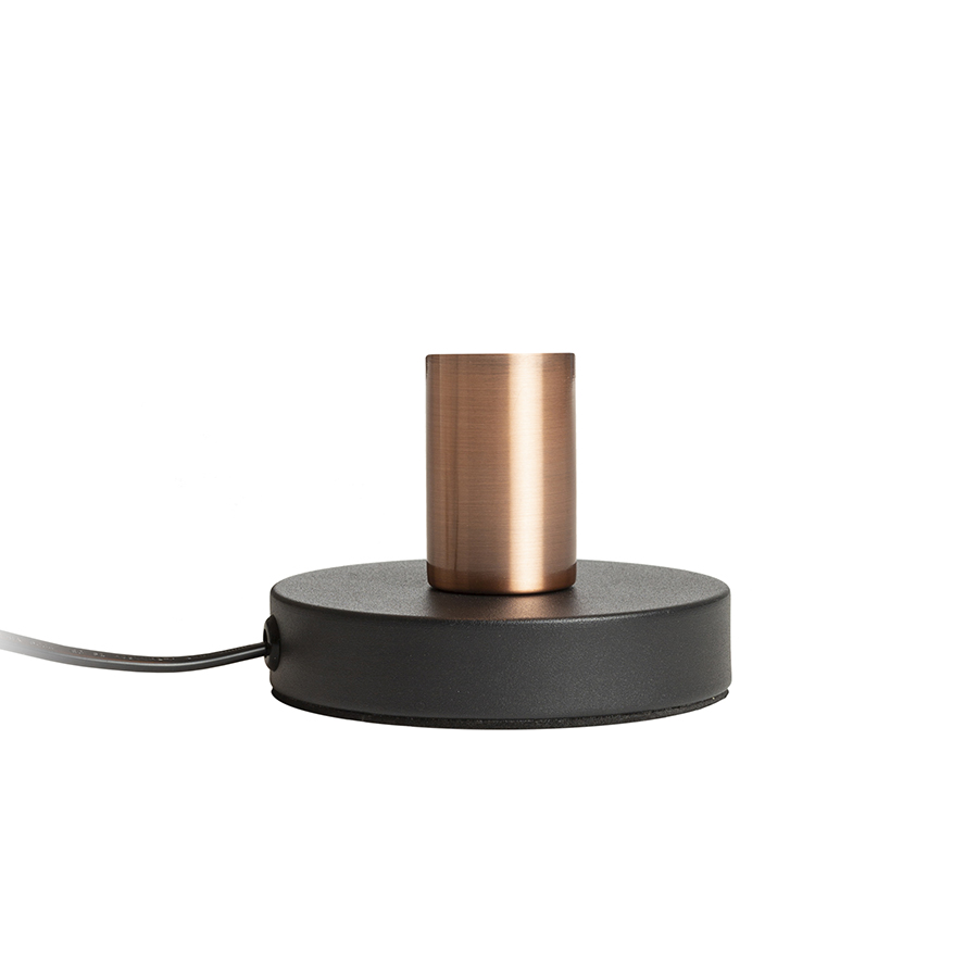 RENDL ALGOT STOLNÁ čierna česaná meď 230V LED E27 15W