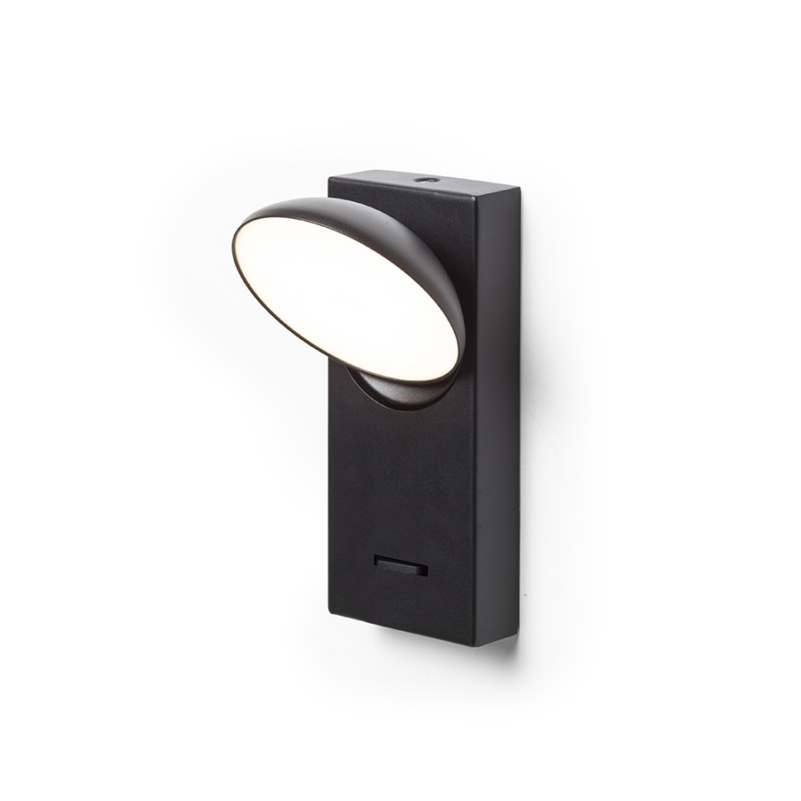 RENDL ELISEO nástenná čierna 230V LED 5W 3000K