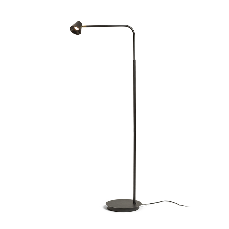 RENDL R13942 STIG LED stojanová lampa, na čítanie čierna