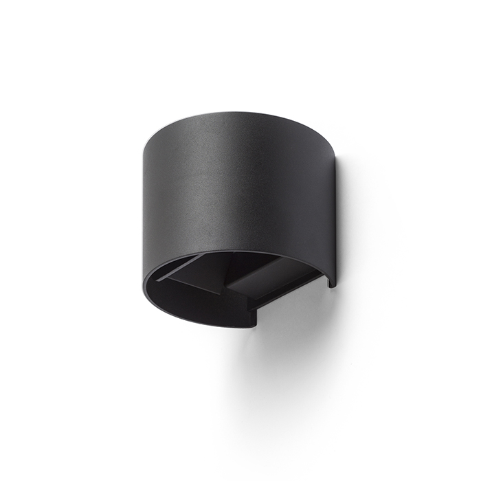 RENDL TITO R I DIMM nástenná čierna 230V LED 3W IP65 3000K