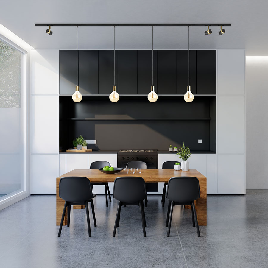 RENDL ARAQ na jednookr. lištu závesná česaná mosadz/čierna 230V LED E27 15W