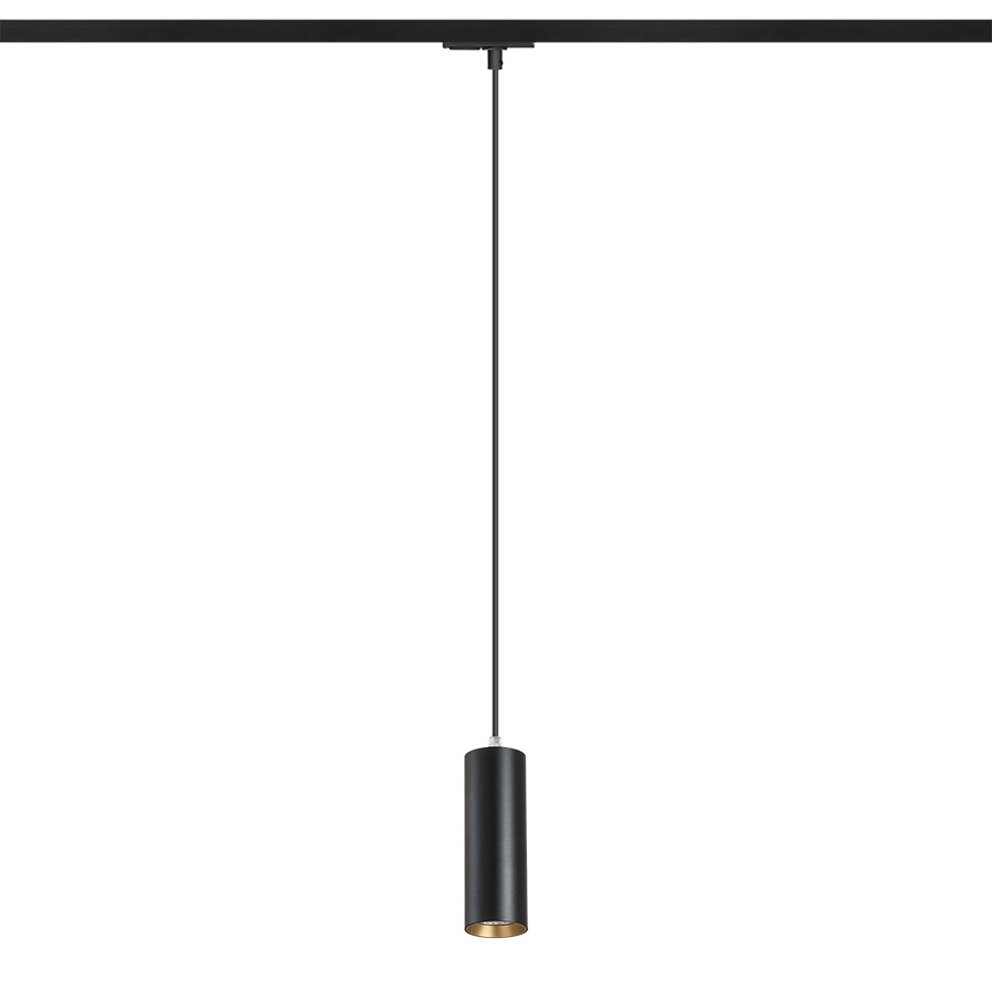 RENDL R13982 MAVRO LED Jednookruhový lištový systém, 1F závesné čierna/zlatá