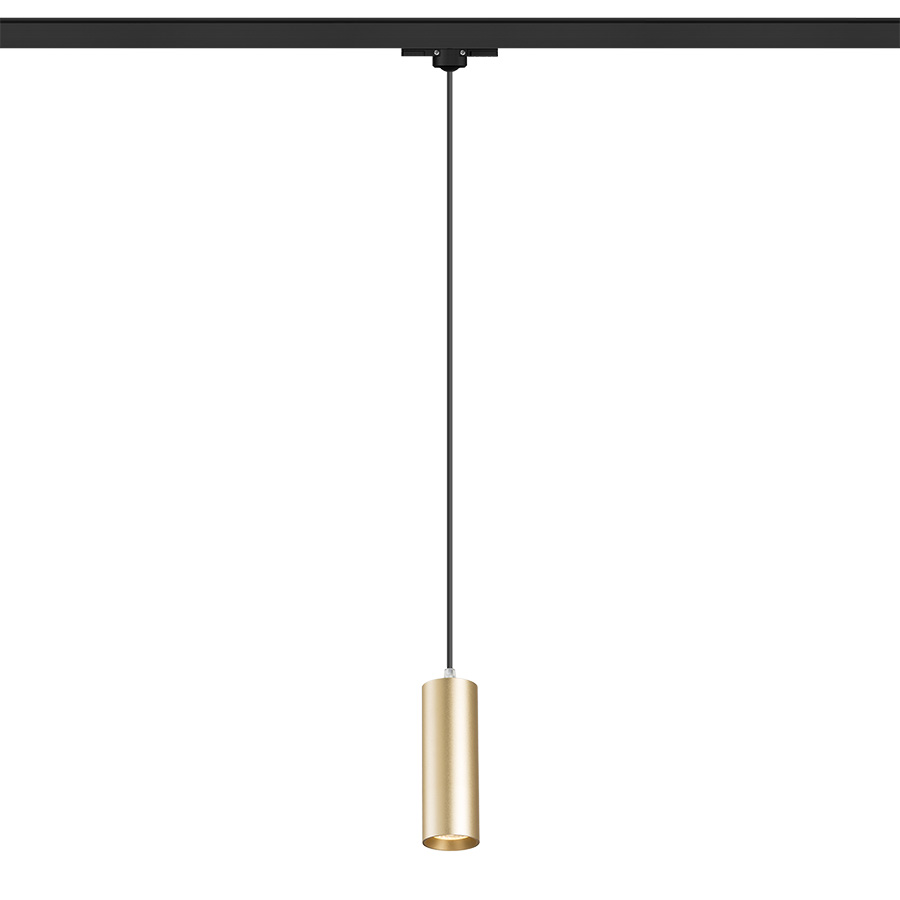 RENDL MAVRO na trojokruh. lištu závesná zlatá 230V LED 12W 38° 3000K