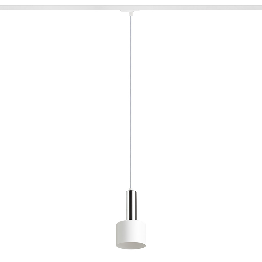 RENDL GIULIA 12 na jednookr. lištu biela chróm 230V LED E27 11W