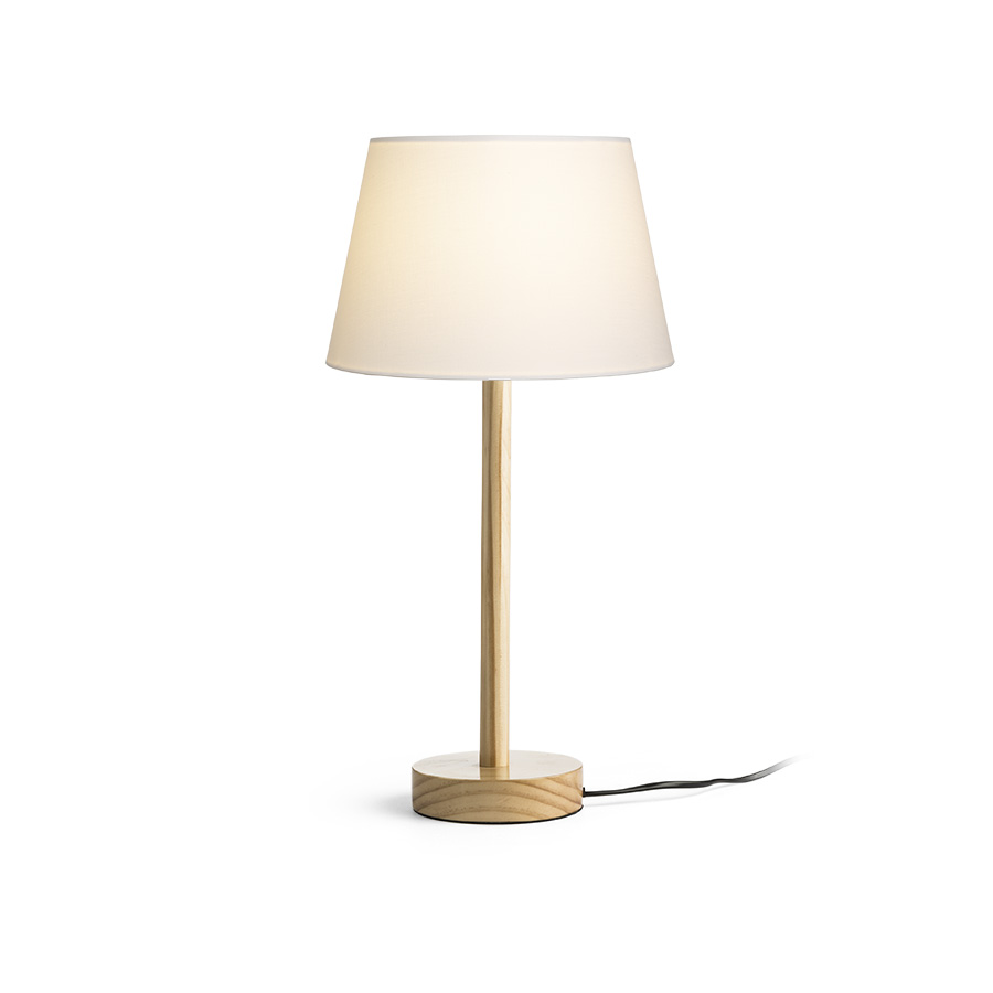 RENDL MAUI/ALVIS 24 stolná biela drevo 230V LED E27 11W