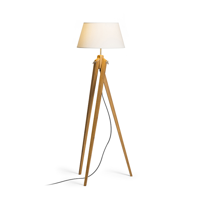 RENDL AMBITUS 46 stojanová krémová biela bambus 230V LED E27 15W