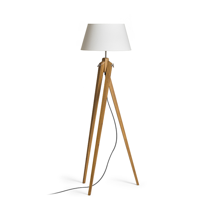 RENDL R14043 AMBITUS stojanová lampa, dekoratívne krémová biela bambus