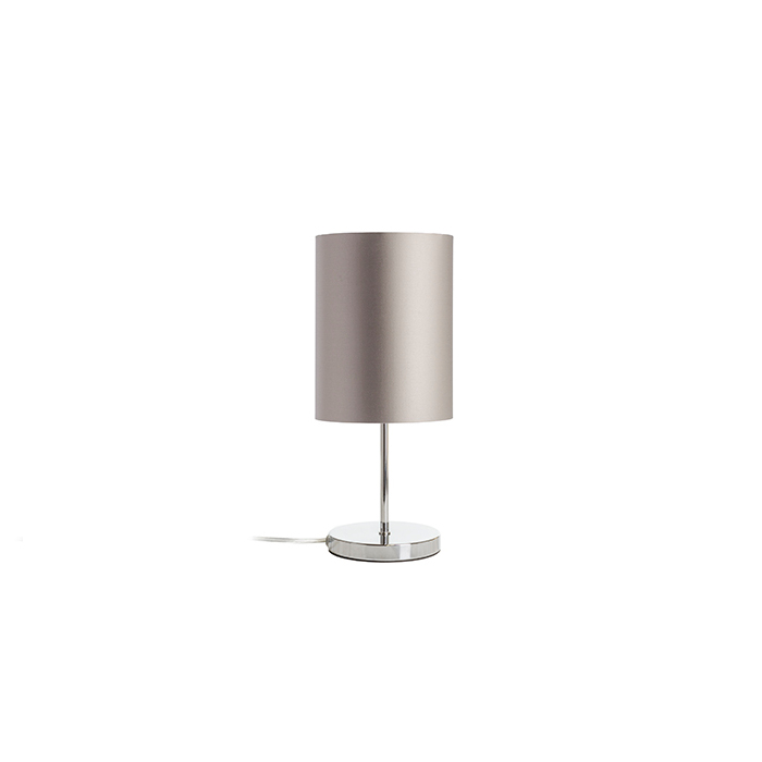 RENDL R14057 NYC/RON stolná lampa, dekoratívne Monaco holubia sivá/strieborné PVC/chróm