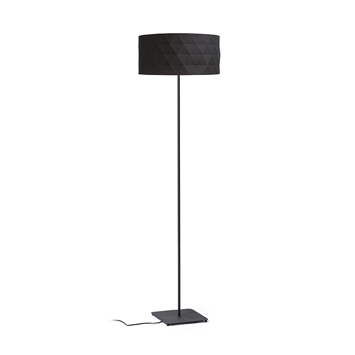 RENDL R14072 CORTINA/JAKARANDA stojanová lampa, dekoratívne čierna/čierna textil/kov